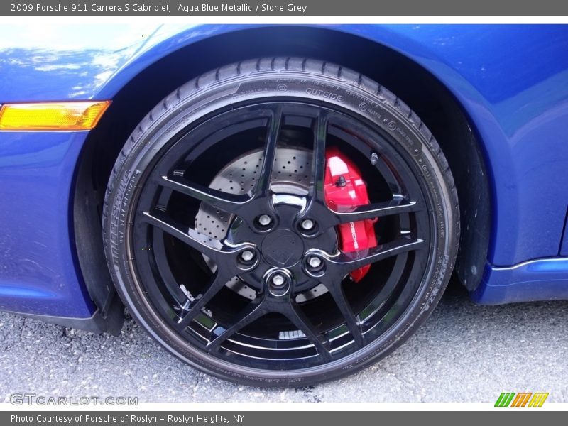 Aqua Blue Metallic / Stone Grey 2009 Porsche 911 Carrera S Cabriolet