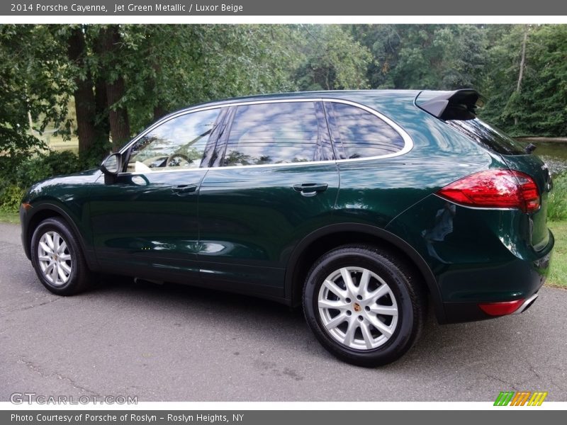 Jet Green Metallic / Luxor Beige 2014 Porsche Cayenne