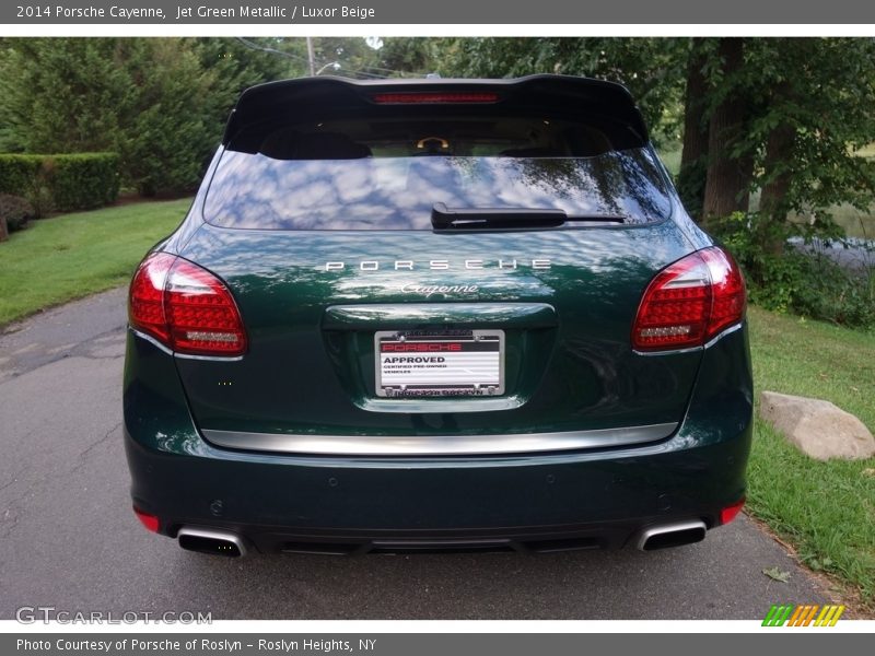 Jet Green Metallic / Luxor Beige 2014 Porsche Cayenne