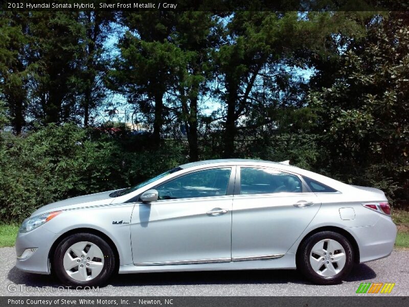 Silver Frost Metallic / Gray 2012 Hyundai Sonata Hybrid