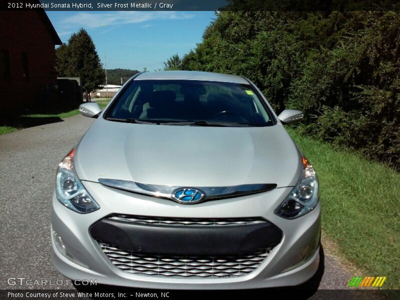 Silver Frost Metallic / Gray 2012 Hyundai Sonata Hybrid