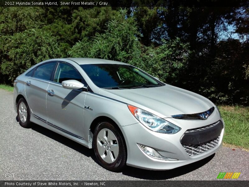 Silver Frost Metallic / Gray 2012 Hyundai Sonata Hybrid
