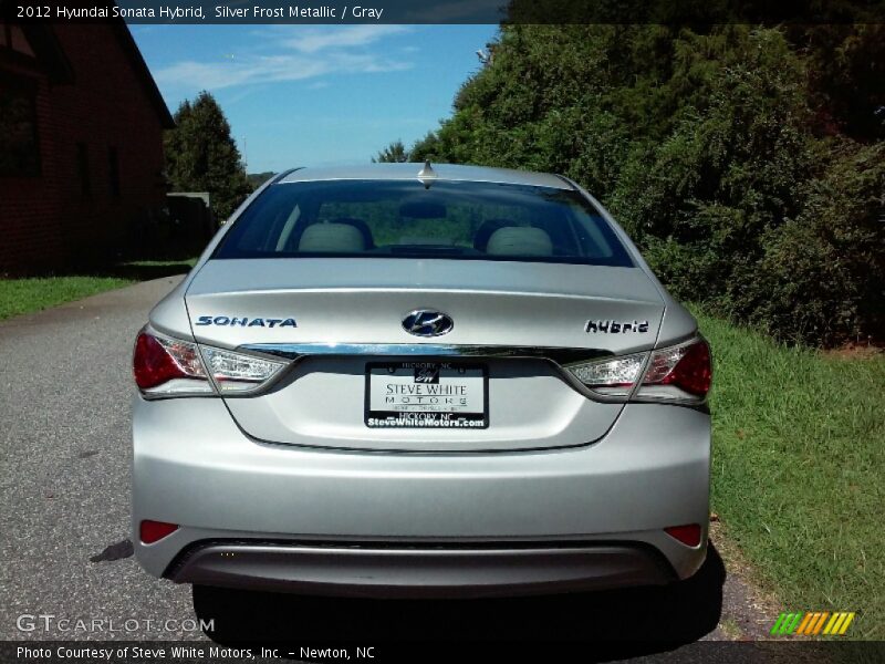 Silver Frost Metallic / Gray 2012 Hyundai Sonata Hybrid