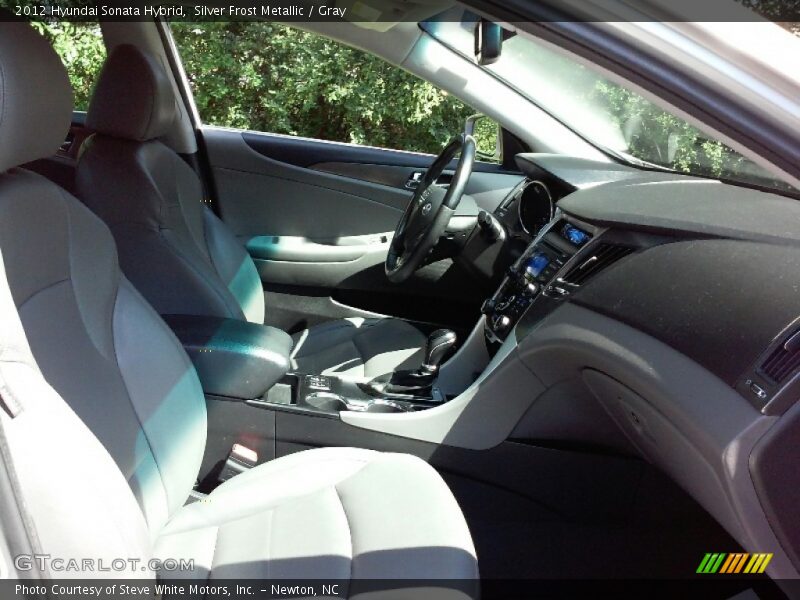 Silver Frost Metallic / Gray 2012 Hyundai Sonata Hybrid