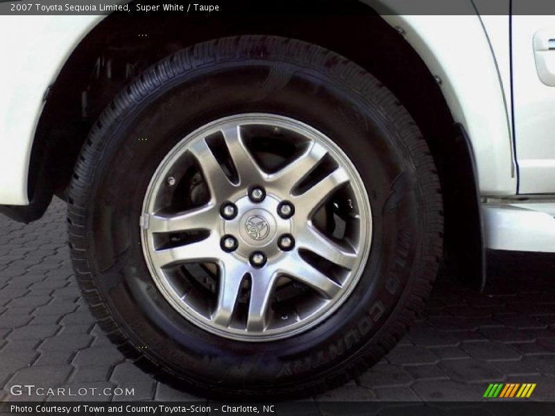 Super White / Taupe 2007 Toyota Sequoia Limited