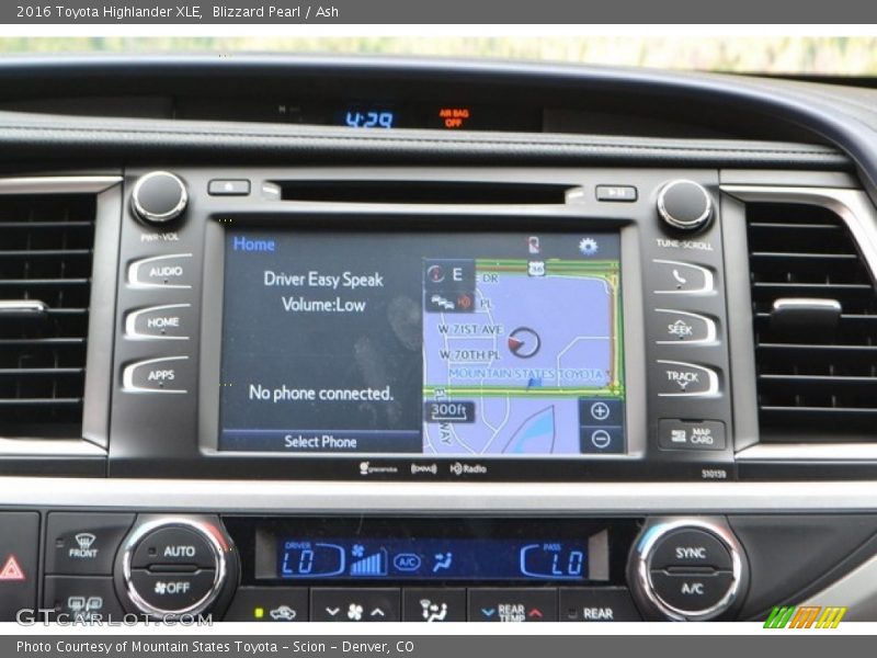 Blizzard Pearl / Ash 2016 Toyota Highlander XLE