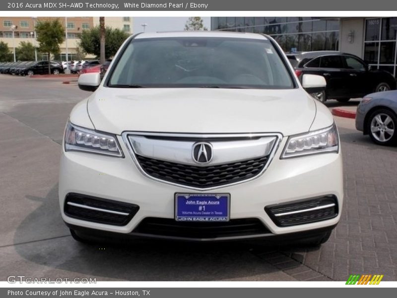 White Diamond Pearl / Ebony 2016 Acura MDX SH-AWD Technology
