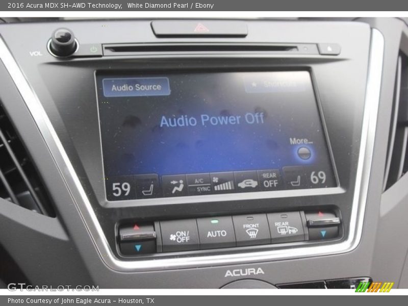 White Diamond Pearl / Ebony 2016 Acura MDX SH-AWD Technology