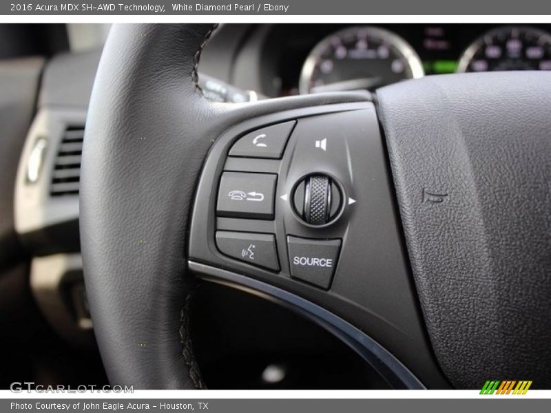 White Diamond Pearl / Ebony 2016 Acura MDX SH-AWD Technology
