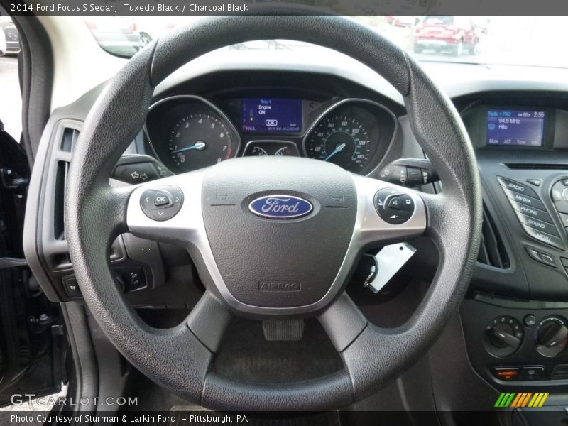 Tuxedo Black / Charcoal Black 2014 Ford Focus S Sedan