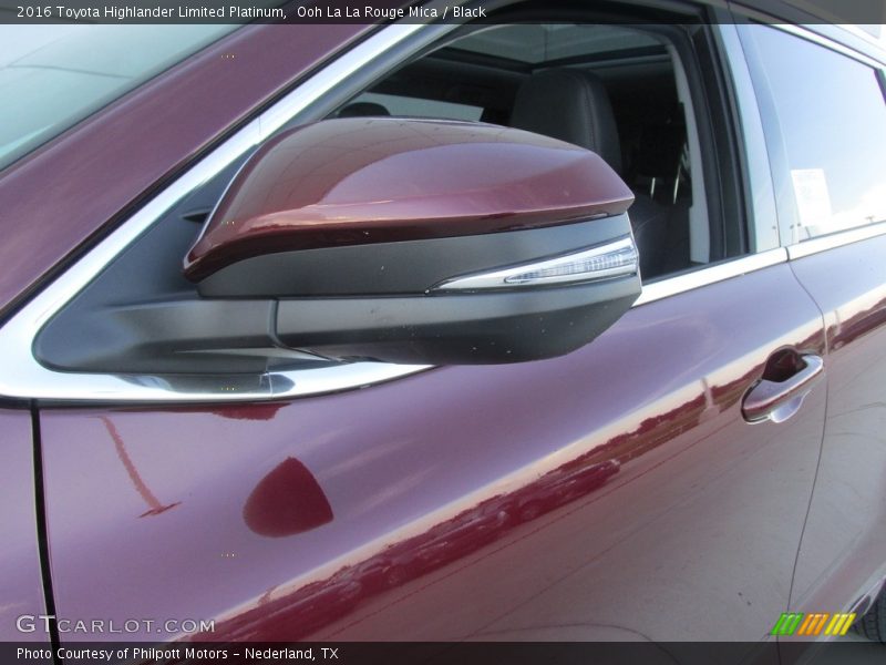 Ooh La La Rouge Mica / Black 2016 Toyota Highlander Limited Platinum