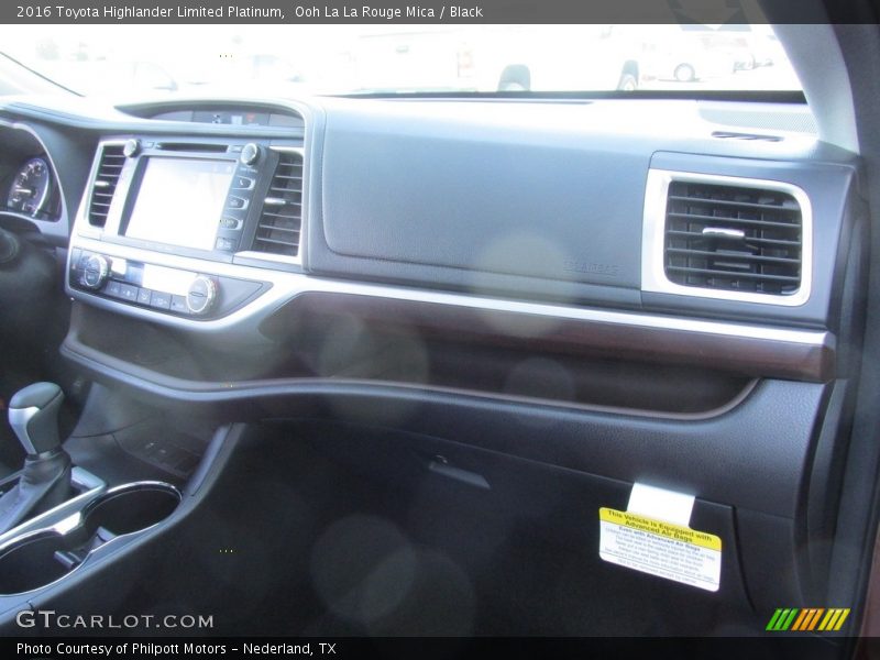 Ooh La La Rouge Mica / Black 2016 Toyota Highlander Limited Platinum