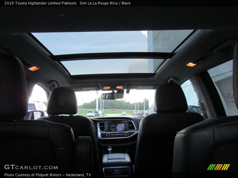 Ooh La La Rouge Mica / Black 2016 Toyota Highlander Limited Platinum