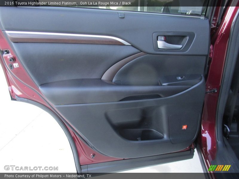 Ooh La La Rouge Mica / Black 2016 Toyota Highlander Limited Platinum
