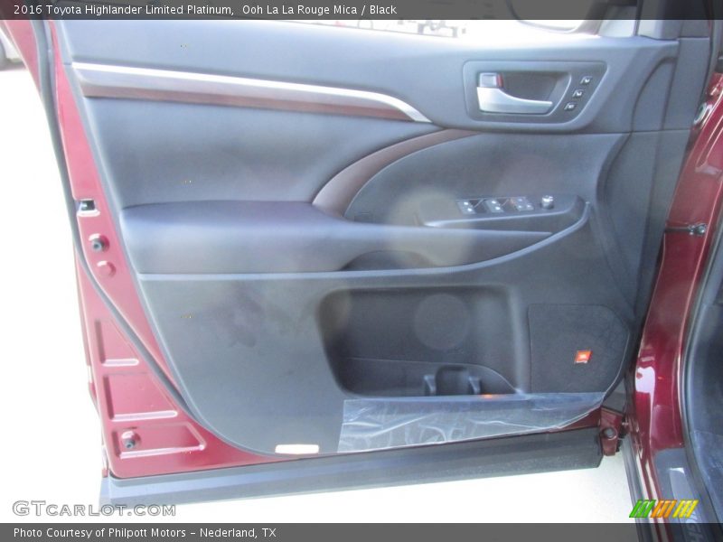 Ooh La La Rouge Mica / Black 2016 Toyota Highlander Limited Platinum
