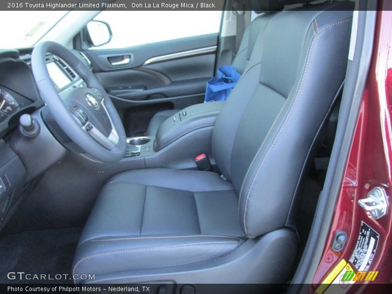 Ooh La La Rouge Mica / Black 2016 Toyota Highlander Limited Platinum