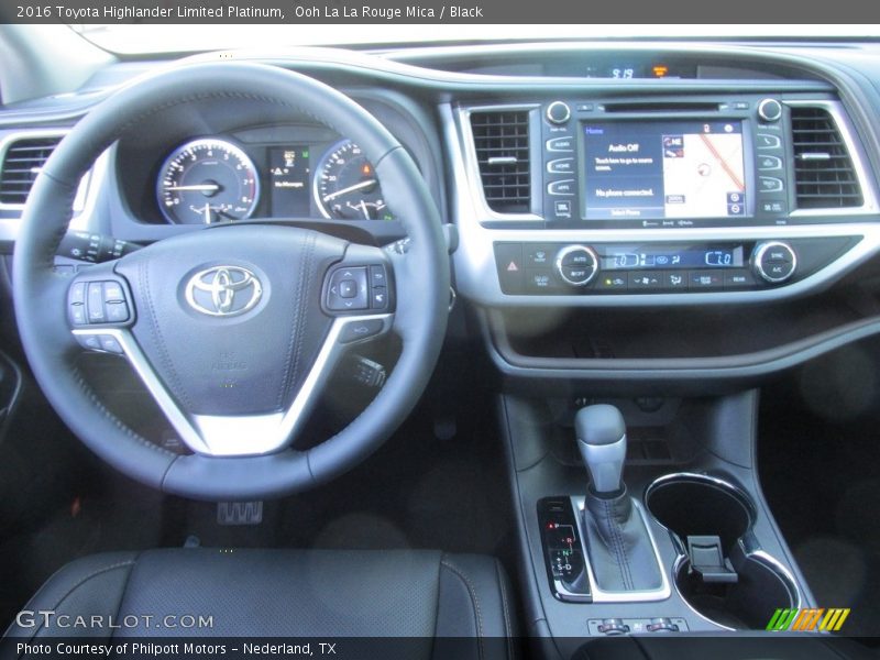 Ooh La La Rouge Mica / Black 2016 Toyota Highlander Limited Platinum