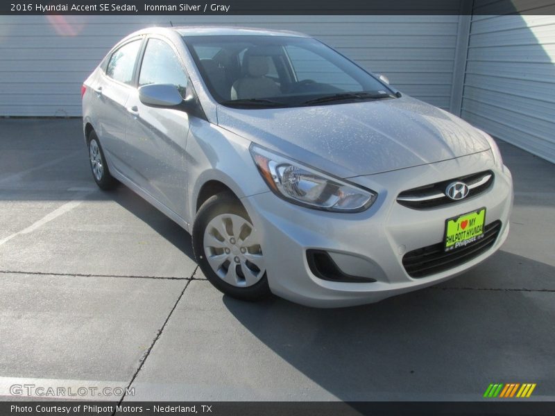 Ironman Silver / Gray 2016 Hyundai Accent SE Sedan