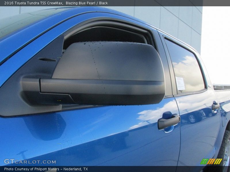 Blazing Blue Pearl / Black 2016 Toyota Tundra TSS CrewMax