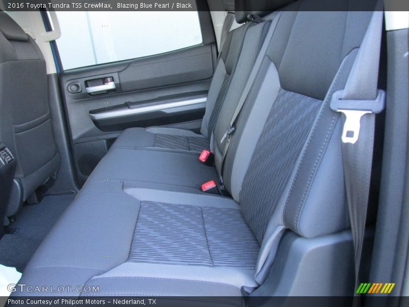Blazing Blue Pearl / Black 2016 Toyota Tundra TSS CrewMax