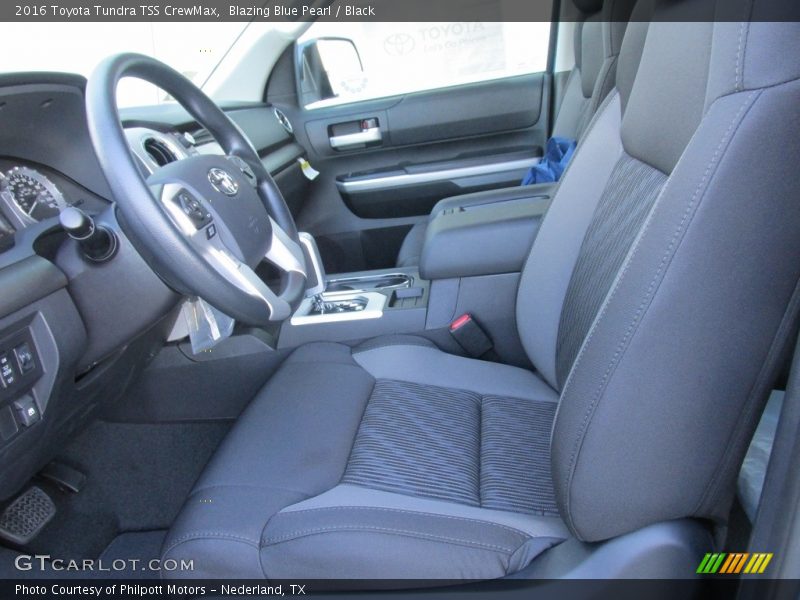 Blazing Blue Pearl / Black 2016 Toyota Tundra TSS CrewMax