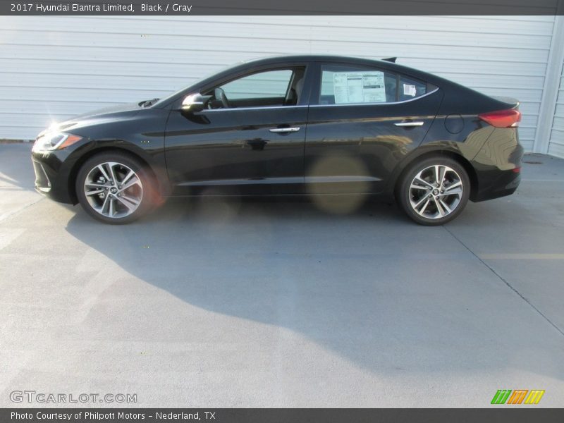 Black / Gray 2017 Hyundai Elantra Limited