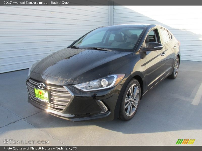 Black / Gray 2017 Hyundai Elantra Limited