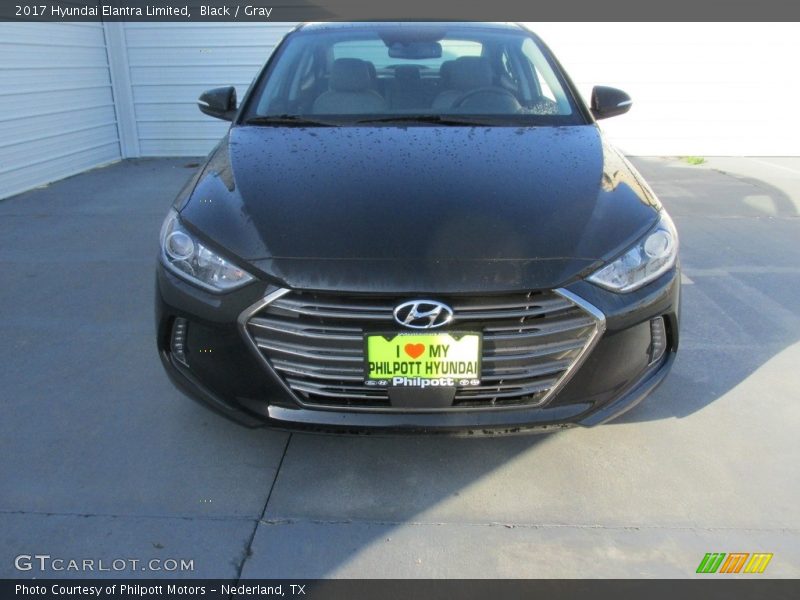 Black / Gray 2017 Hyundai Elantra Limited
