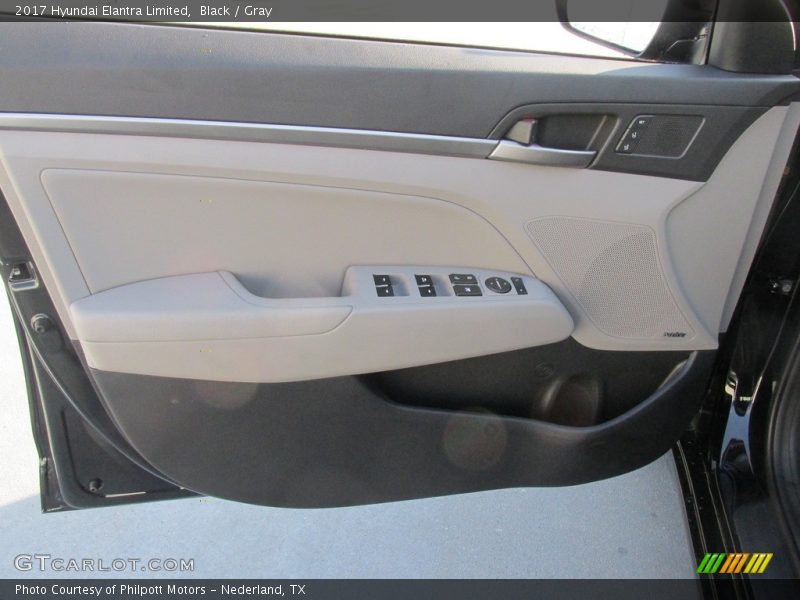 Black / Gray 2017 Hyundai Elantra Limited