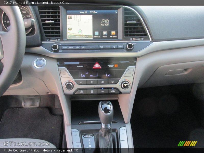 Black / Gray 2017 Hyundai Elantra Limited