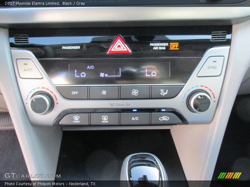 Black / Gray 2017 Hyundai Elantra Limited