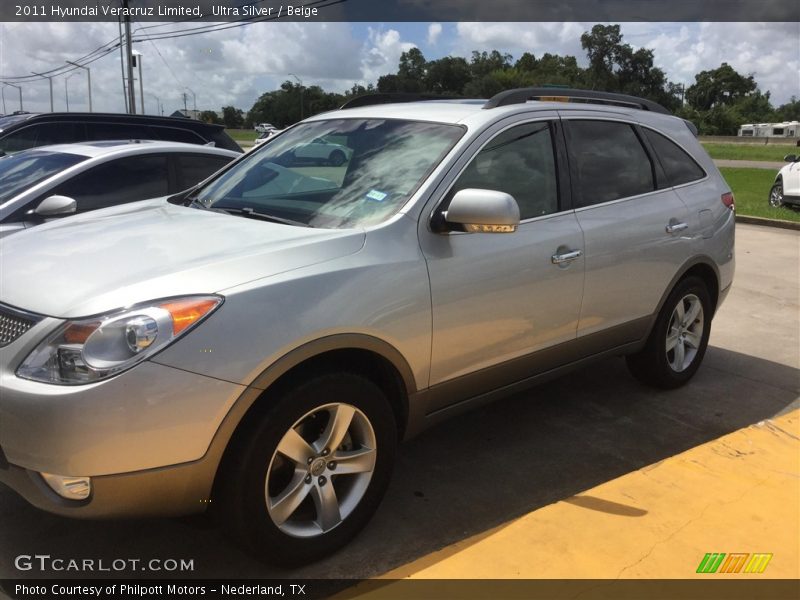 Ultra Silver / Beige 2011 Hyundai Veracruz Limited