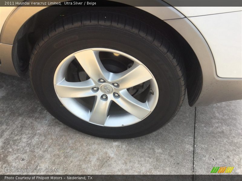 Ultra Silver / Beige 2011 Hyundai Veracruz Limited