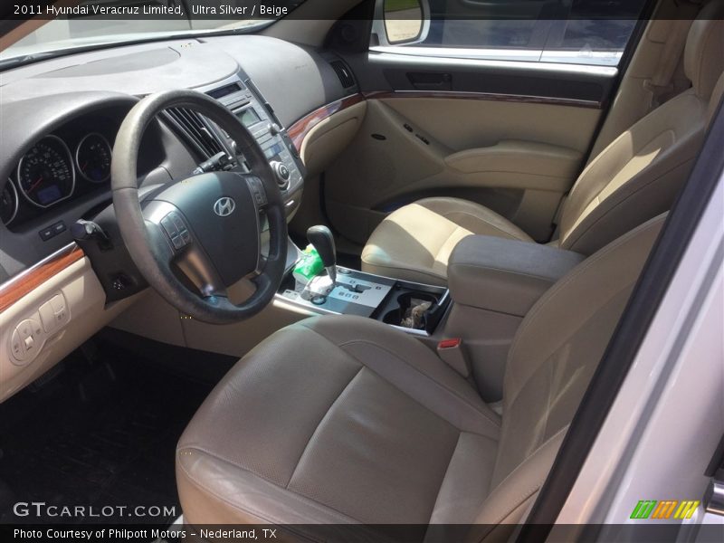 Ultra Silver / Beige 2011 Hyundai Veracruz Limited