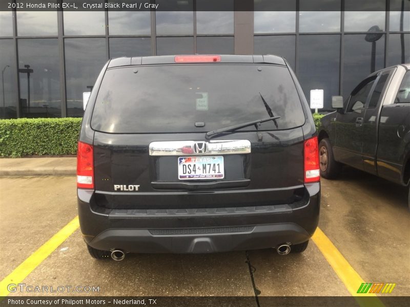 Crystal Black Pearl / Gray 2012 Honda Pilot EX-L