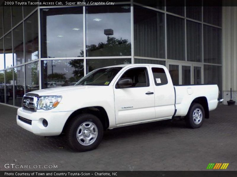 Super White / Graphite Gray 2009 Toyota Tacoma Access Cab