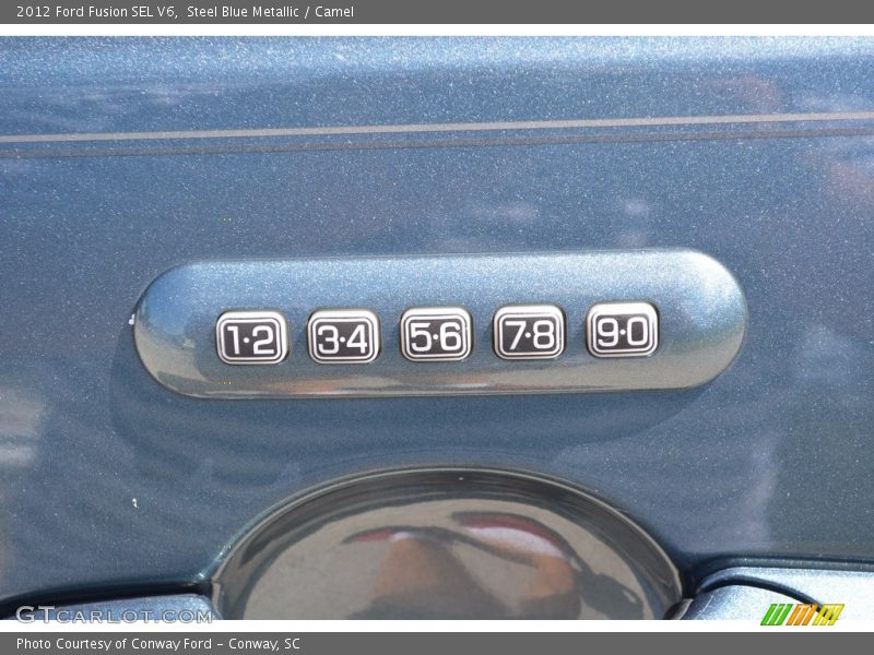 Steel Blue Metallic / Camel 2012 Ford Fusion SEL V6