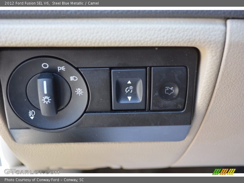 Steel Blue Metallic / Camel 2012 Ford Fusion SEL V6