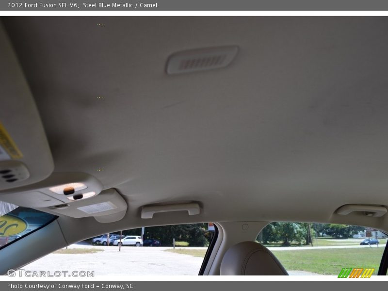 Steel Blue Metallic / Camel 2012 Ford Fusion SEL V6