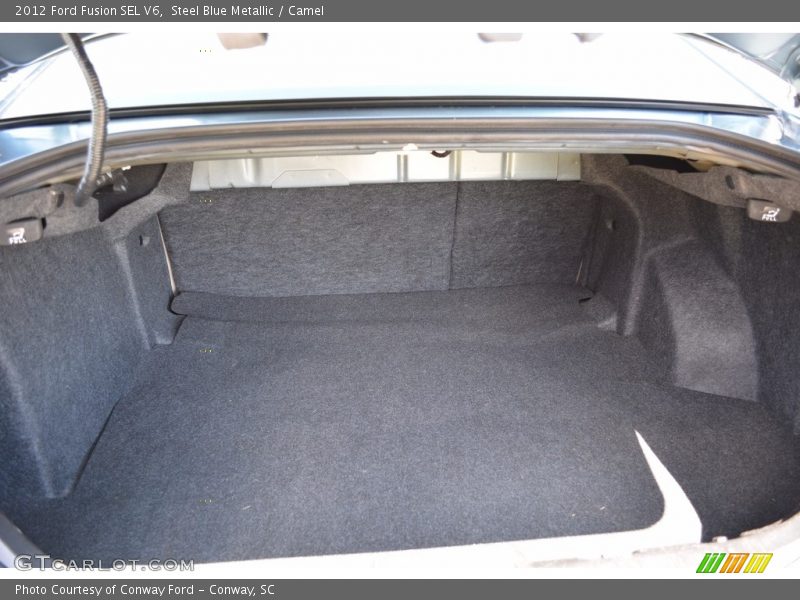 Steel Blue Metallic / Camel 2012 Ford Fusion SEL V6