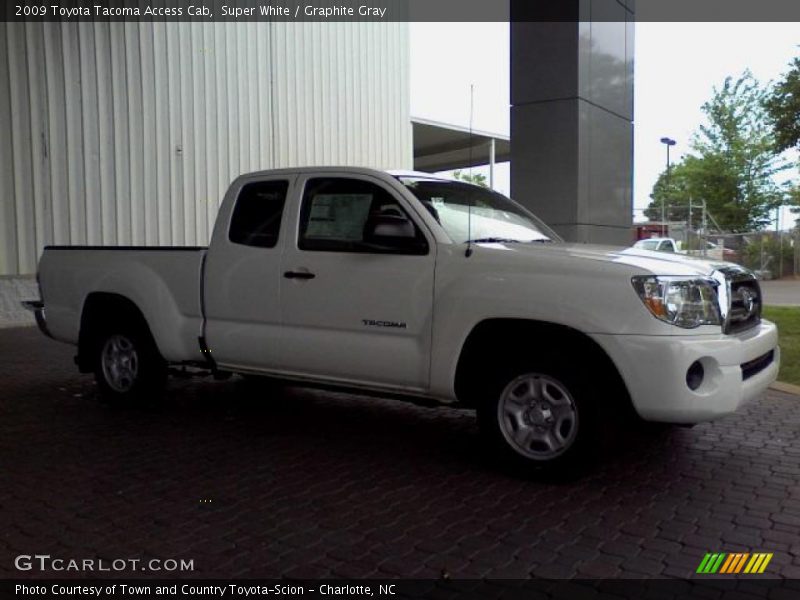 Super White / Graphite Gray 2009 Toyota Tacoma Access Cab