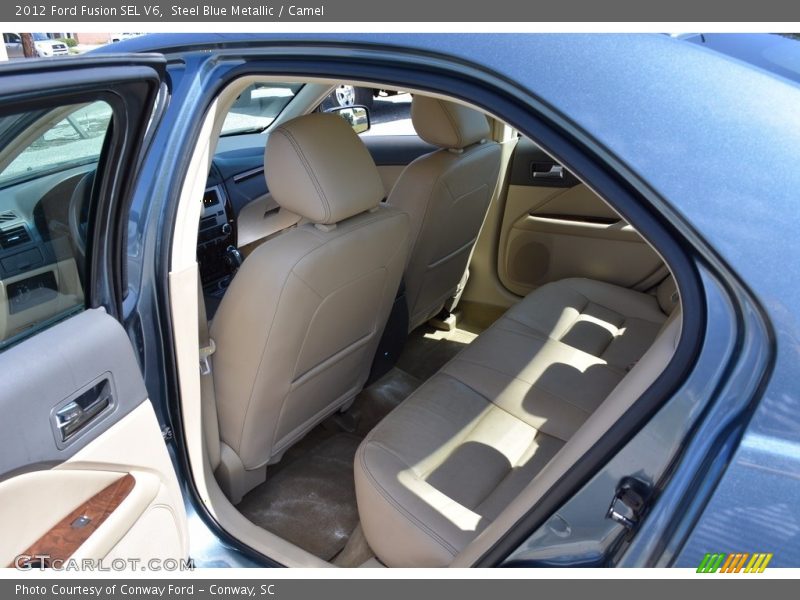 Steel Blue Metallic / Camel 2012 Ford Fusion SEL V6