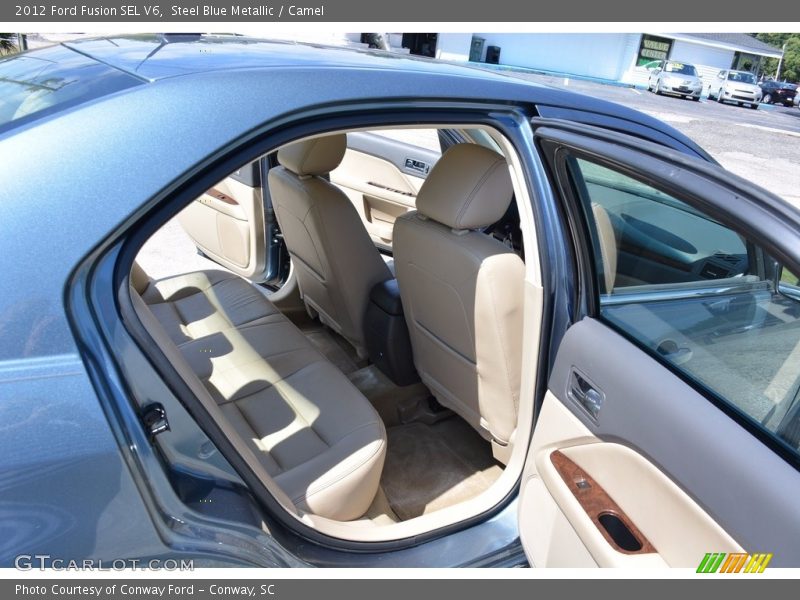 Steel Blue Metallic / Camel 2012 Ford Fusion SEL V6