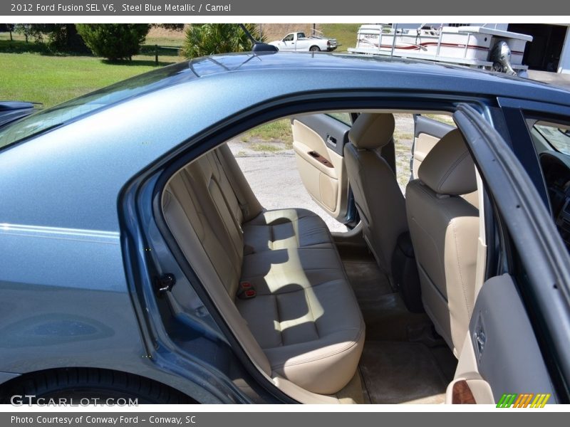 Steel Blue Metallic / Camel 2012 Ford Fusion SEL V6