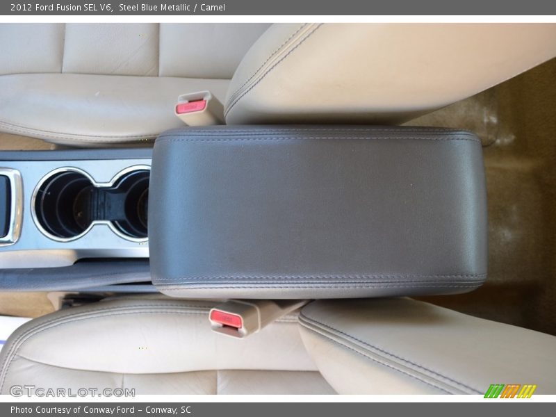 Steel Blue Metallic / Camel 2012 Ford Fusion SEL V6