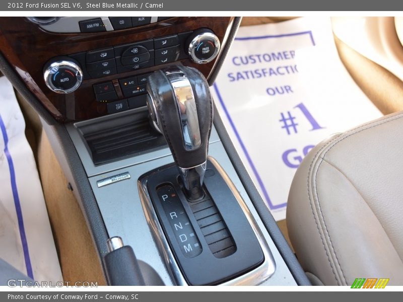 Steel Blue Metallic / Camel 2012 Ford Fusion SEL V6