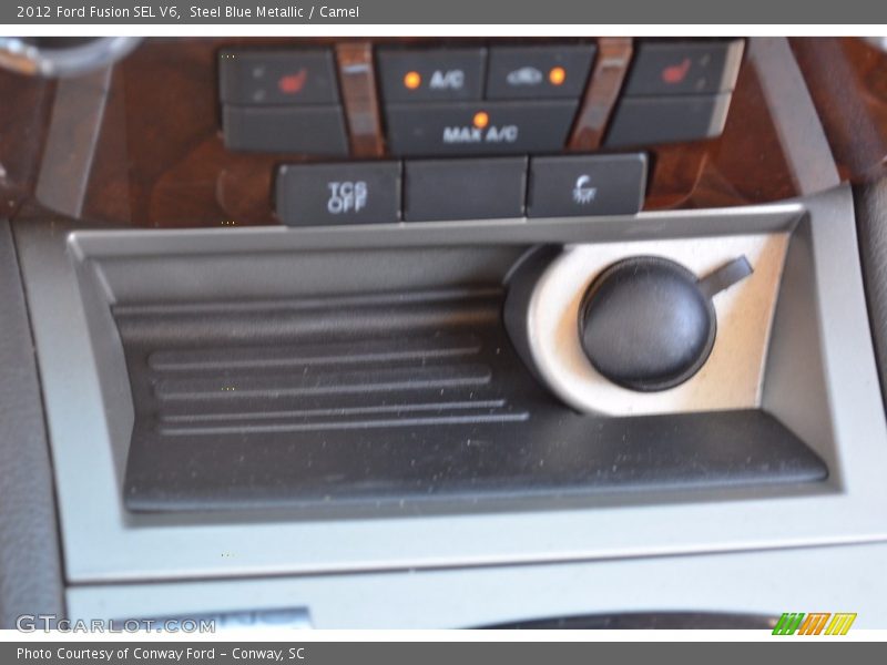 Steel Blue Metallic / Camel 2012 Ford Fusion SEL V6