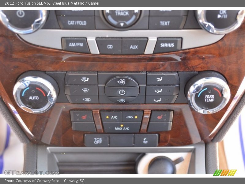Steel Blue Metallic / Camel 2012 Ford Fusion SEL V6