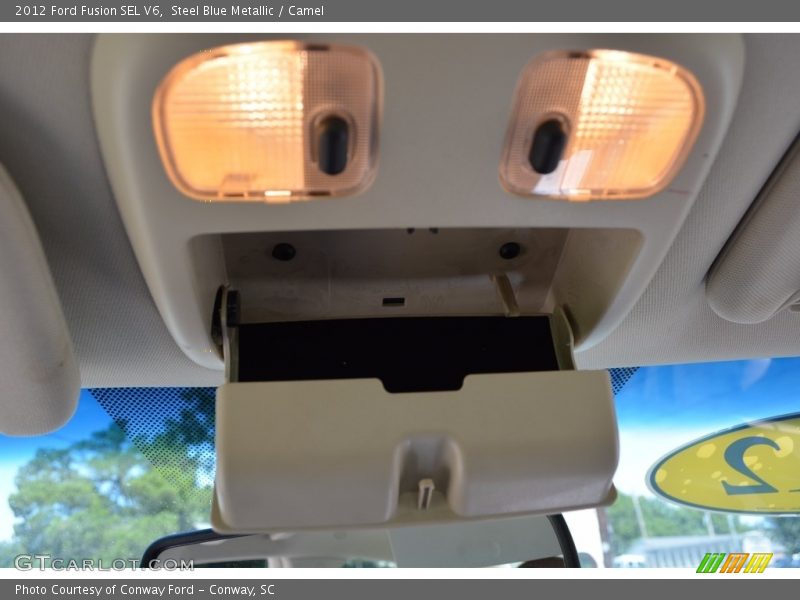 Steel Blue Metallic / Camel 2012 Ford Fusion SEL V6