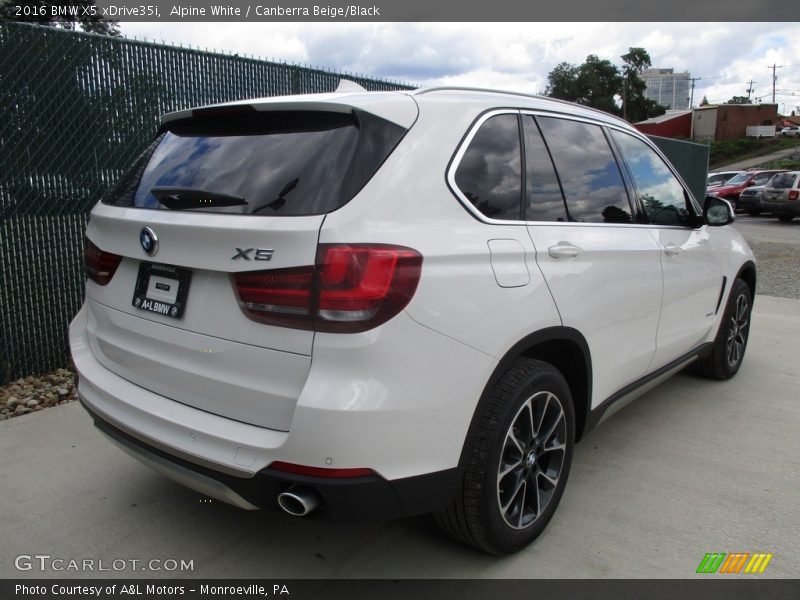 Alpine White / Canberra Beige/Black 2016 BMW X5 xDrive35i